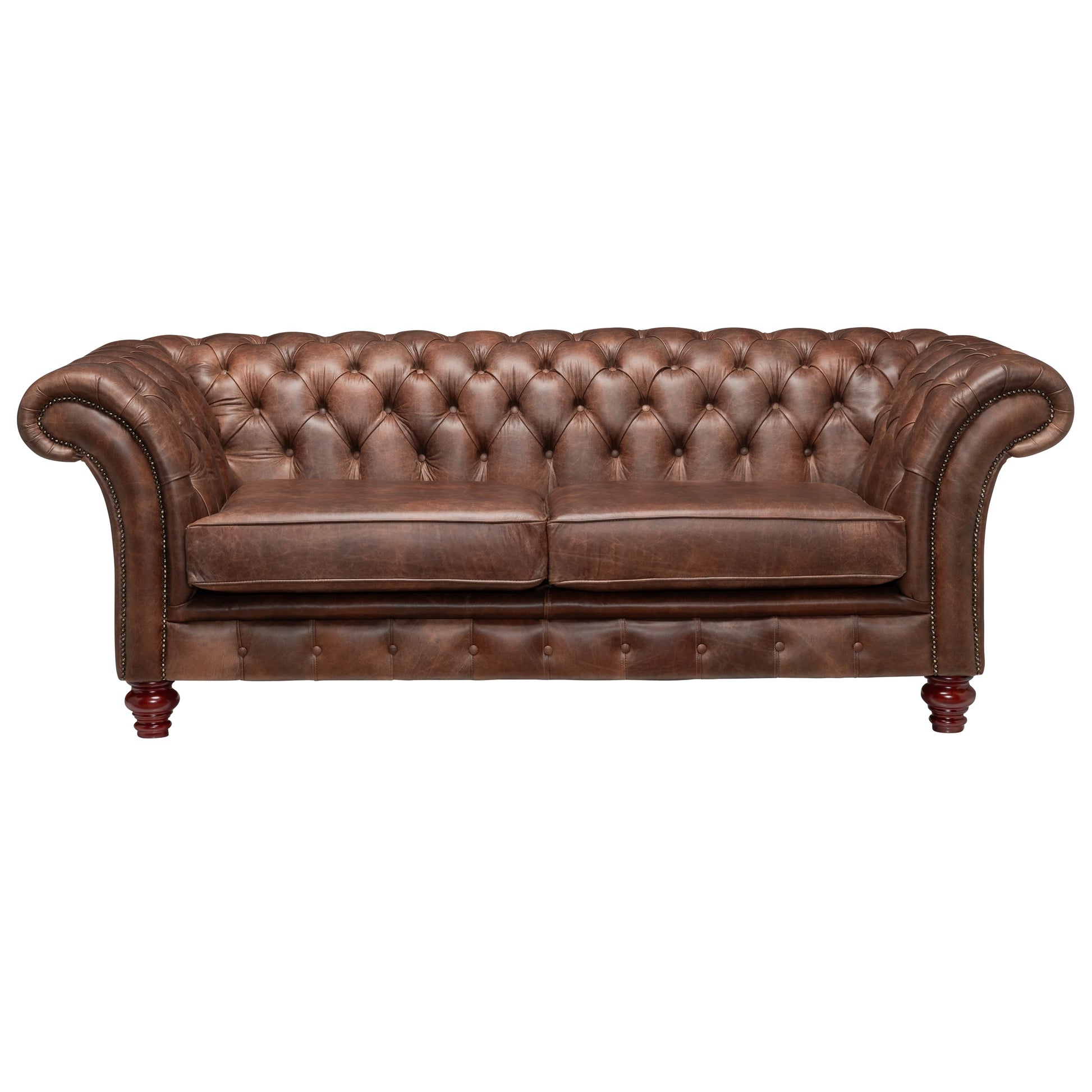 Milano Chesterfield Sofa Dune Tan Leather
