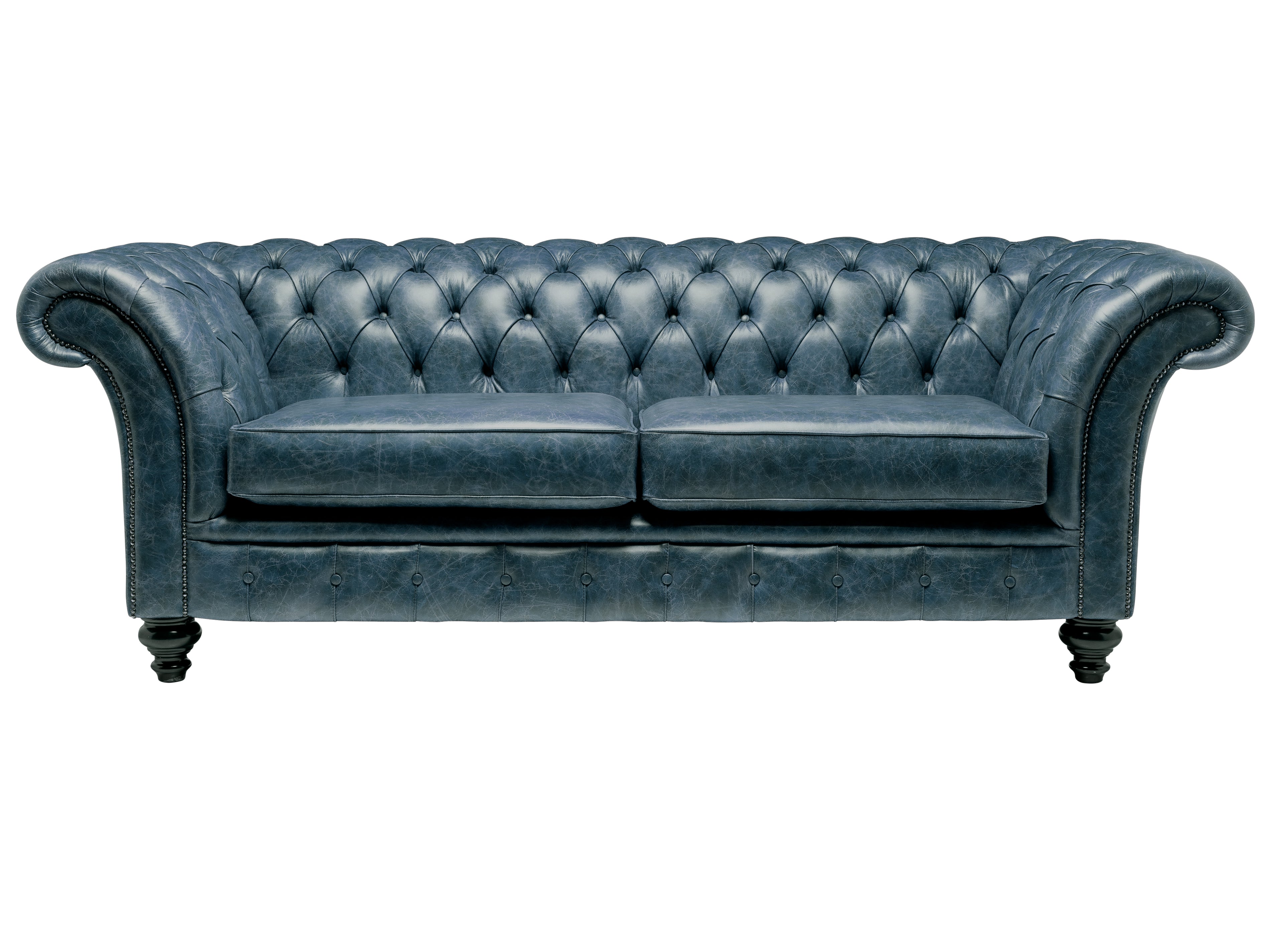 Milano Chesterfield Sofa Vintage Ocean Leather