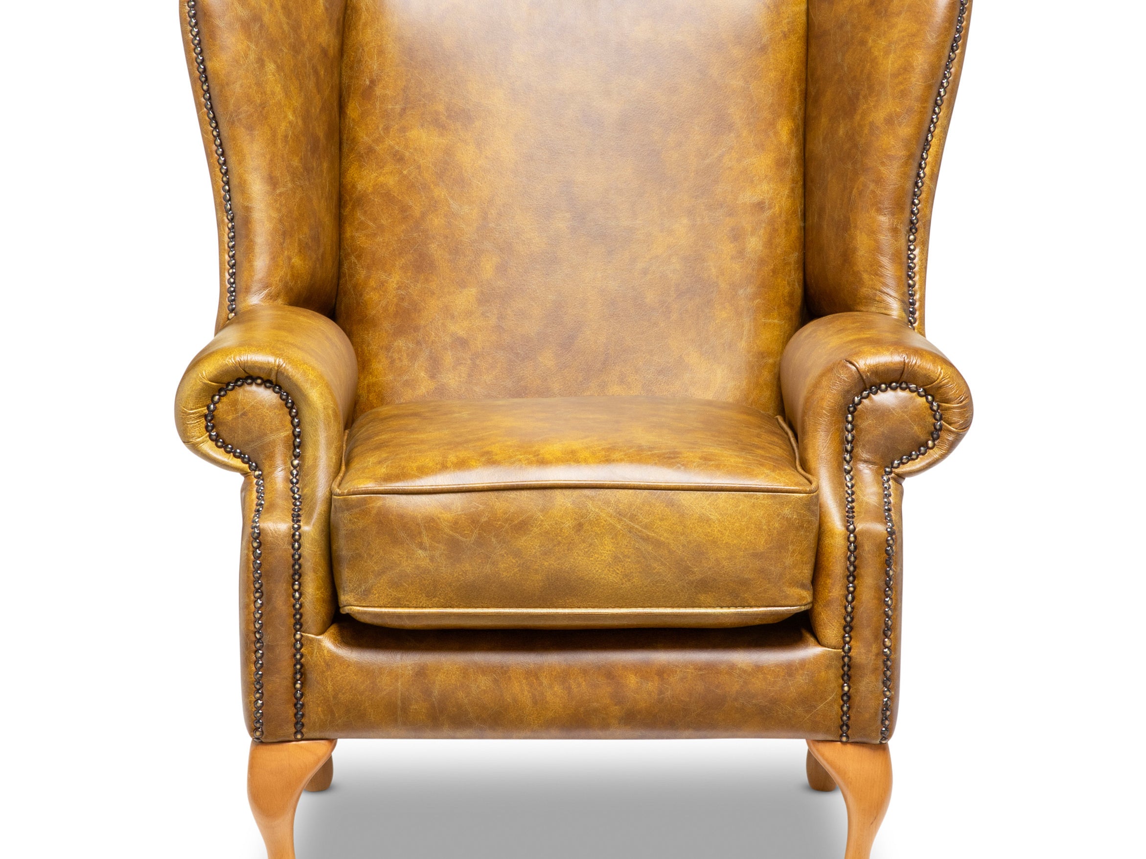 Stanhope Chesterfield Armchair Vintage Mustard Leather