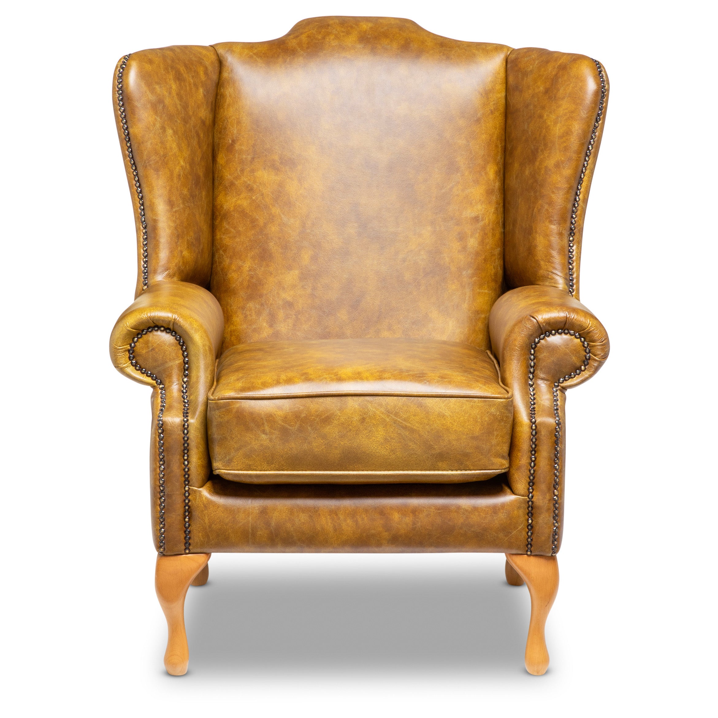 Stanhope Chesterfield Armchair Vintage Mustard Leather