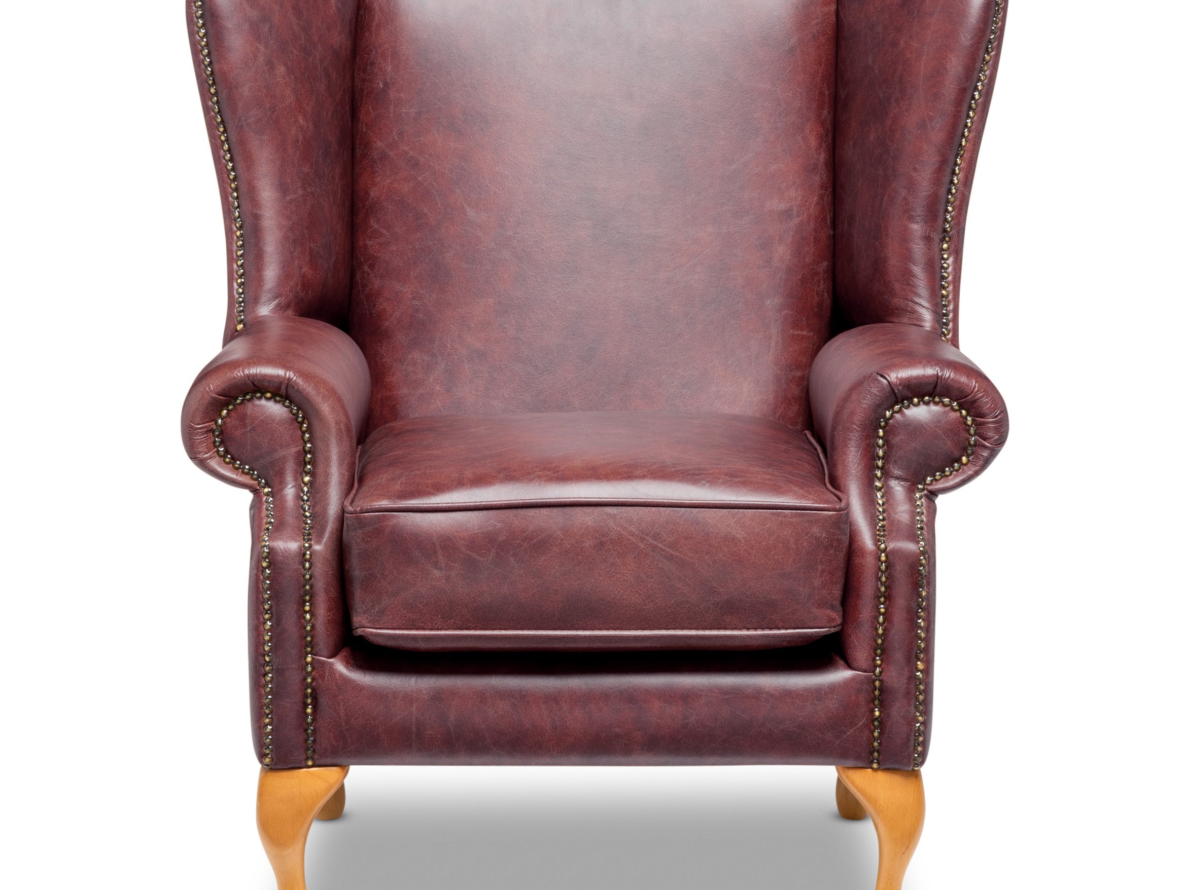 Stanhope Chesterfield Armchair Vintage Oxblood Leather