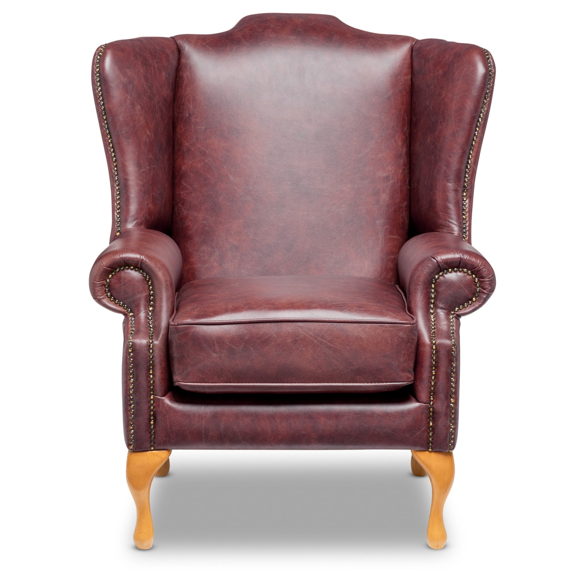 Stanhope Chesterfield Armchair Vintage Oxblood Leather